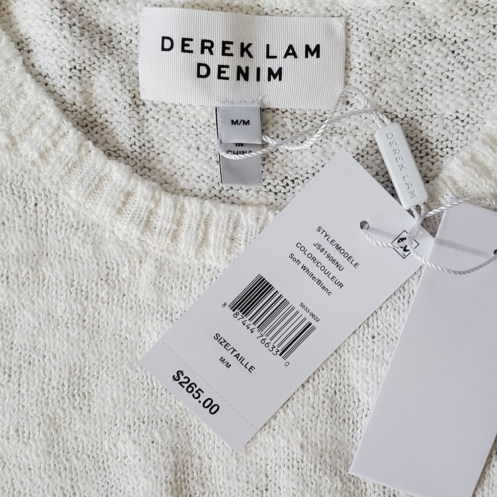 NWT DEREK LAM Cropped Shell w/ Ruffle Trim - Picture 7 of 7